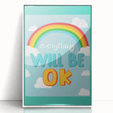 Children’s Learning Art Print – Everything Will Be OK Motivational Poster