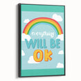 Children’s Learning Art Print – Everything Will Be OK Motivational Poster