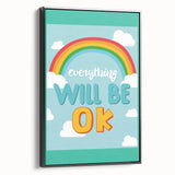 Children’s Learning Art Print – Everything Will Be OK Motivational Poster
