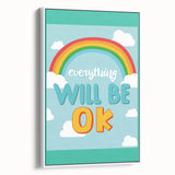 Children’s Learning Art Print – Everything Will Be OK Motivational Poster
