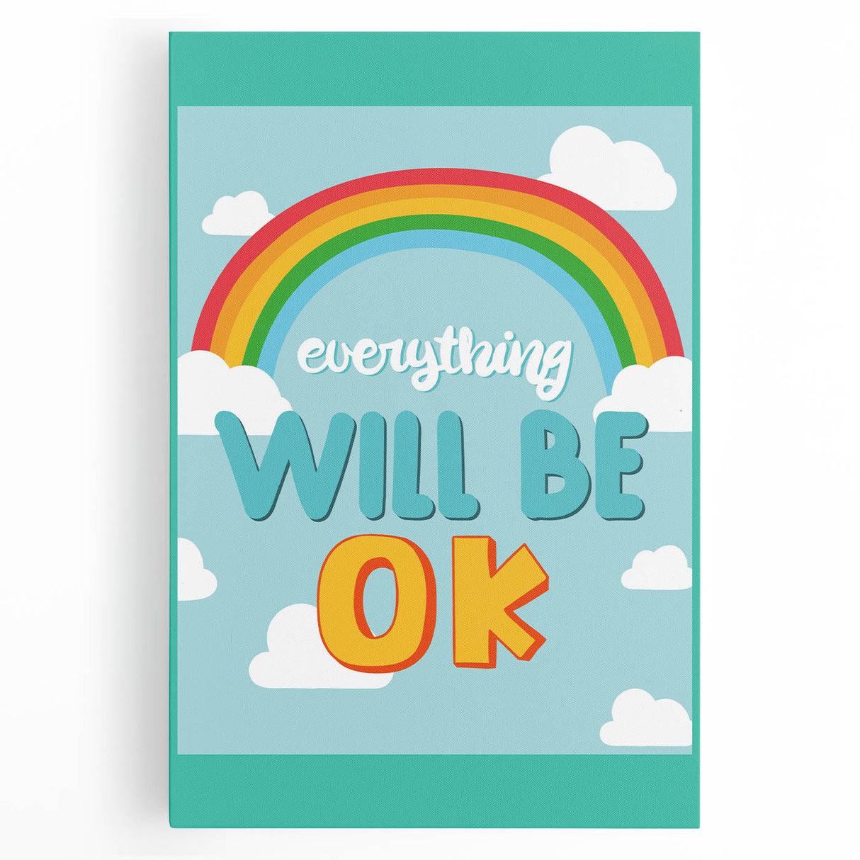 Children’s Learning Art Print – Everything Will Be OK Motivational Poster
