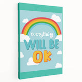 Children’s Learning Art Print – Everything Will Be OK Motivational Poster