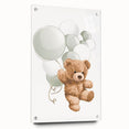 Teddy Bear Balloon Nursery Wall Art – Baby Room & Kids Decor
