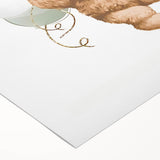 Teddy Bear Balloon Nursery Wall Art – Baby Room & Kids Decor