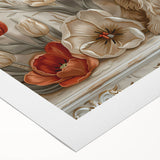 Floral Bear - Kids Room Wall Art Canvas and Framed Options