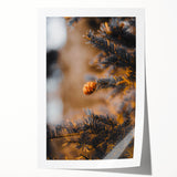Extra large rolled print of a floral art depicting fall season colors, suitable for art wall dining room.