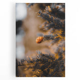 Large black and white canvas featuring a minimalist autumn tree, ideal for kitchen wall art.