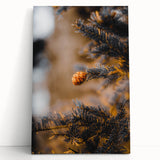 Large black and white abstract canvas depicting scattered leaves, ideal for kitchen wall art or bedroom ambiance.