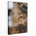Large art depicting autumn trees in orange and red hues on stretched canvas, ideal for kitchen wall decor.