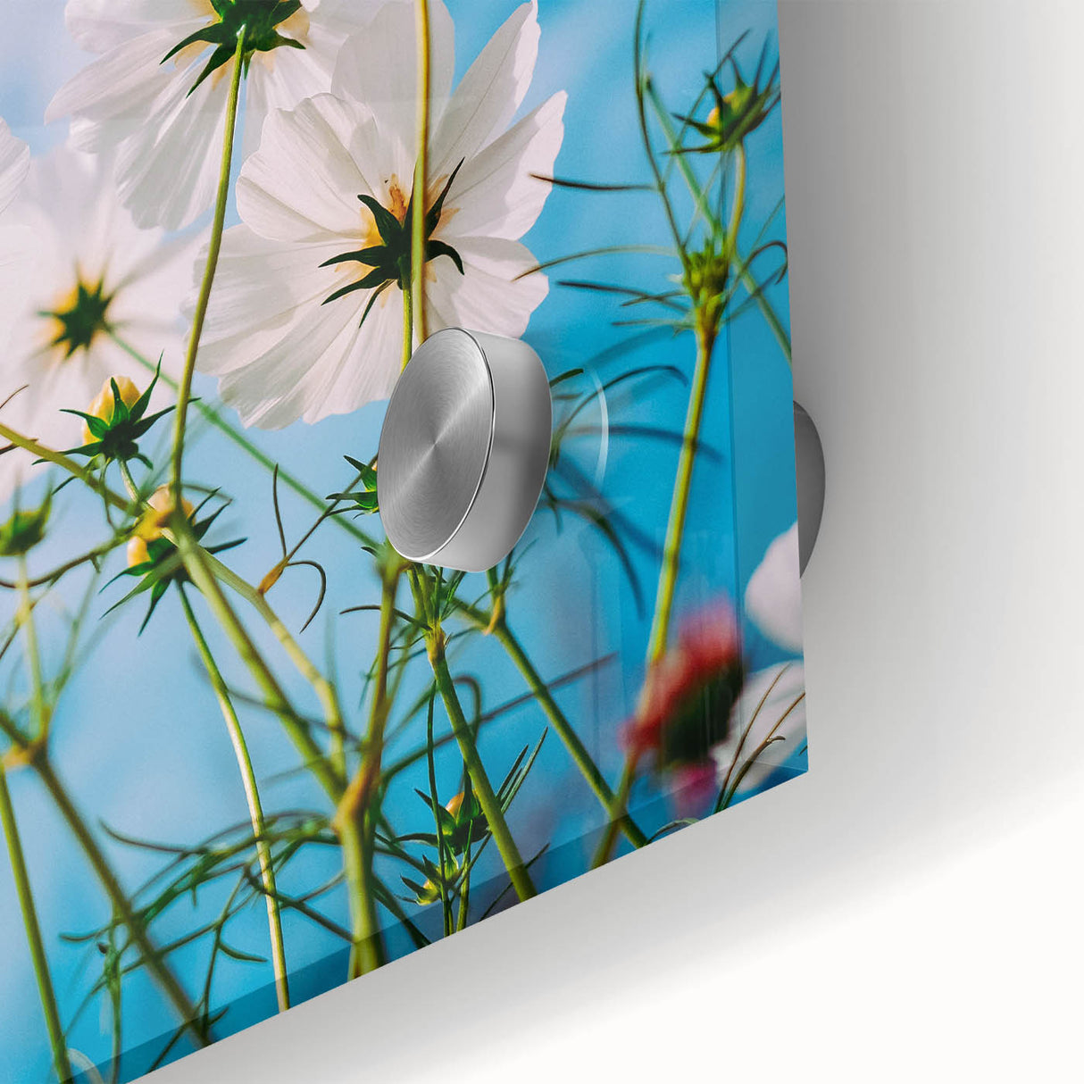 Large abstract wall art on acrylic, featuring swirling pastel shades.