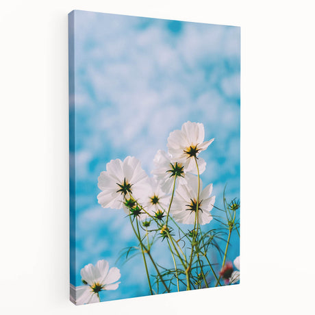 Spring-themed large art on stretched canvas, featuring vibrant green and pink tones, ideal for kitchen wall decor.