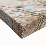 Black and white landscape painting on large canvas, depicting a serene summer scene, suitable for bedroom wall art.