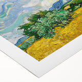 Art deco poster featuring a stylized cityscape in muted metallic colors on rolled canvas, suitable for dining room wall art.