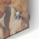 Modern Wall Art: Girl in a Red Bonnet - Expressive Portrait