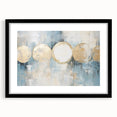 Abstract strokes wall art framed with a black matte, showcasing vibrant colors and dynamic patterns, perfect for modern decor and artistic expression.