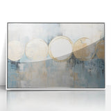 Abstract strokes wall art framed in acrylic featuring a modern design with white and colorful accents, perfect for contemporary home decor. The piece adds a vibrant touch to any room, enhancing aesthetics with its unique artistry.