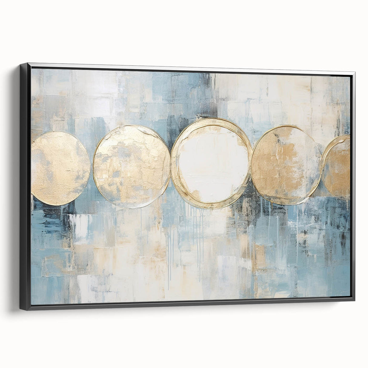 Framed canvas wall art showcasing abstract strokes in black and white, highlighting modern design elements, perfect for contemporary home decor.