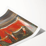 Shepherd with Grazing Cow" by Mikuláš Galanda - Rustic Pastoral Scene