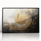 Framed abstract wall art featuring dynamic black strokes on a white background, perfect for modern decor. Ideal for enhancing contemporary living spaces.