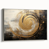 Framed abstract strokes wall art in silver, showcasing dynamic brushwork and vibrant colors. Ideal for modern decor, enhancing any living space with artistic flair.