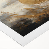 Abstract strokes wall art on rolled canvas showcasing vibrant colors and dynamic brush patterns, ideal for modern decor. Packaged securely in a protective tube for shipping.