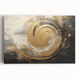 Abstract strokes wall art on stretched canvas featuring vibrant colors and dynamic brushwork, perfect for modern home decor and adding artistic flair to any space.