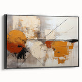 Framed canvas wall art featuring abstract strokes in black and white, showcasing a modern design with elegant lines, perfect for contemporary decor.