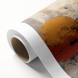 Abstract wall art canvas featuring vibrant, multicolored strokes in bold hues of blue, pink, and yellow, ideal for modern home decor or creative spaces.