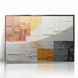 Framed abstract wall art featuring dynamic silver strokes on a white background, adding modern elegance to home decor. Perfect for contemporary spaces.