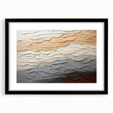 Abstract wall art featuring dynamic strokes in black and white, elegantly framed with a matte finish, enhancing modern interior decor aesthetics.