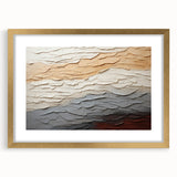 Abstract strokes wall art framed with a gold mat, showcasing vibrant hues of blue and pink, perfect for modern interior decor. Ideal for art enthusiasts seeking unique decor.