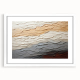 Abstract strokes wall art framed in white, showcasing a modern design with dynamic colors and textures, perfect for contemporary home decor. This artwork adds a stylish touch to any interior space, enhancing visual interest and ambiance.