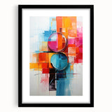 Abstract strokes wall art featuring a modern design in black, framed with a mat, showcasing fluid lines and textures that enhance contemporary decor aesthetics.