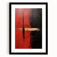 Abstract strokes wall art framed in black, showcasing vibrant colors and dynamic brushwork, perfect for modern home decor or office ambiance.