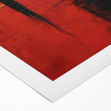 Abstract wall art featuring vibrant, multicolored strokes on rolled canvas, ideal for modern decor. Packaged securely in a protective cardboard tube.