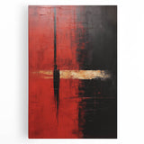 Abstract strokes wall art on stretched canvas, showcasing vibrant colors and dynamic lines, ideal for modern home décor. Perfect for adding a contemporary touch to any space.