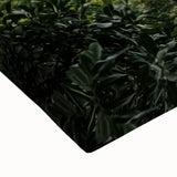 Close-up of a stretched canvas print showcasing a vibrant landscape with a majestic castle, featuring rich colors and intricate details, ideal for home decor.