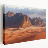 Stretched canvas artwork depicting majestic cliffs and landscapes, showcasing vibrant colors and intricate details, ideal for enhancing home decor and art collections.