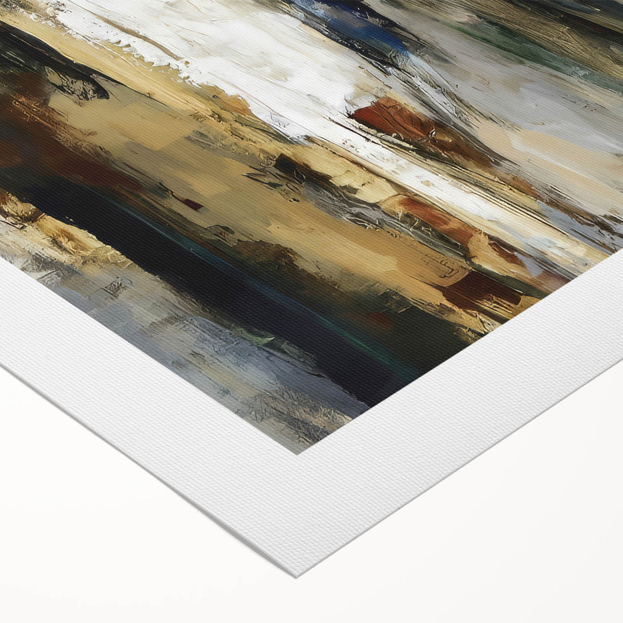 Modern Bedroom Art – Abstract Figures on Framed Canvas & Acrylic