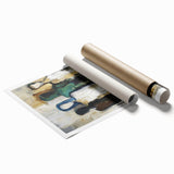 Modern Bedroom Art – Abstract Figures on Framed Canvas & Acrylic