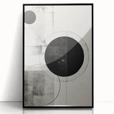 Custom Dining Room Wall Decor - Black & White Geometric Print