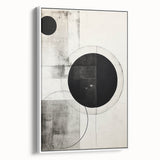 Custom Dining Room Wall Decor - Black & White Geometric Print