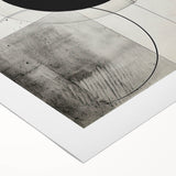 Custom Dining Room Wall Decor - Black & White Geometric Print