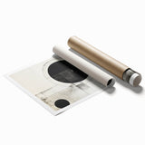 Custom Dining Room Wall Decor - Black & White Geometric Print