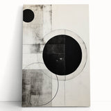 Custom Dining Room Wall Decor - Black & White Geometric Print