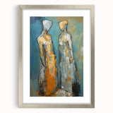 Abstract Human Figures - Modern Canvas Wall Art for Living Room