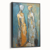 Abstract Human Figures - Modern Canvas Wall Art for Living Room