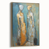 Abstract Human Figures - Modern Canvas Wall Art for Living Room