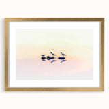 Professional Office Art - Minimalist Seagull Reflection Print