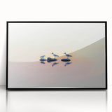 Professional Office Art - Minimalist Seagull Reflection Print